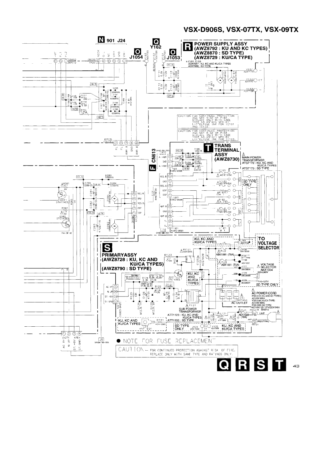 Pioneer VSX-09TX, VSX-D906S manual 