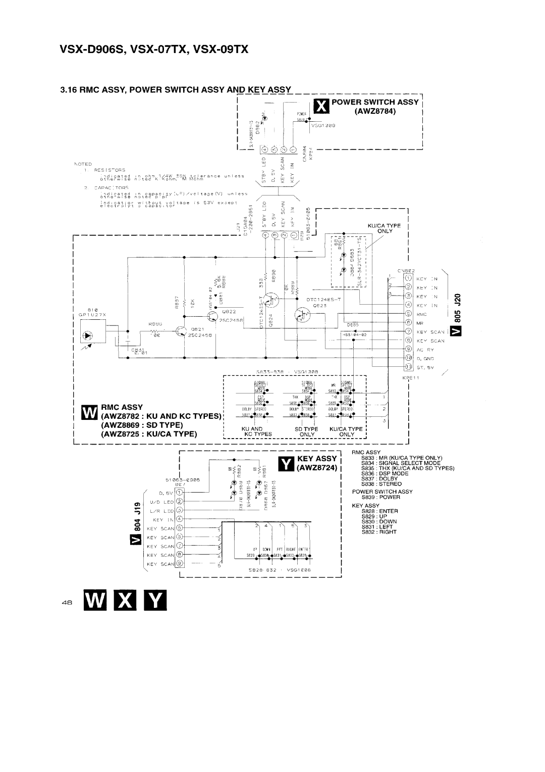 Pioneer VSX-D906S, VSX-09TX manual 