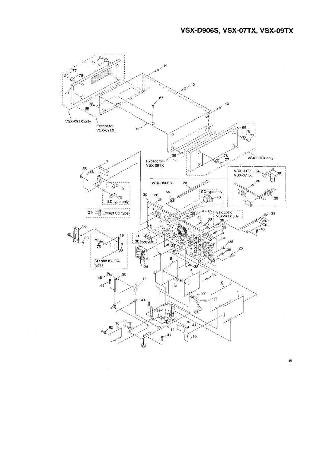 Pioneer VSX-09TX, VSX-D906S manual 