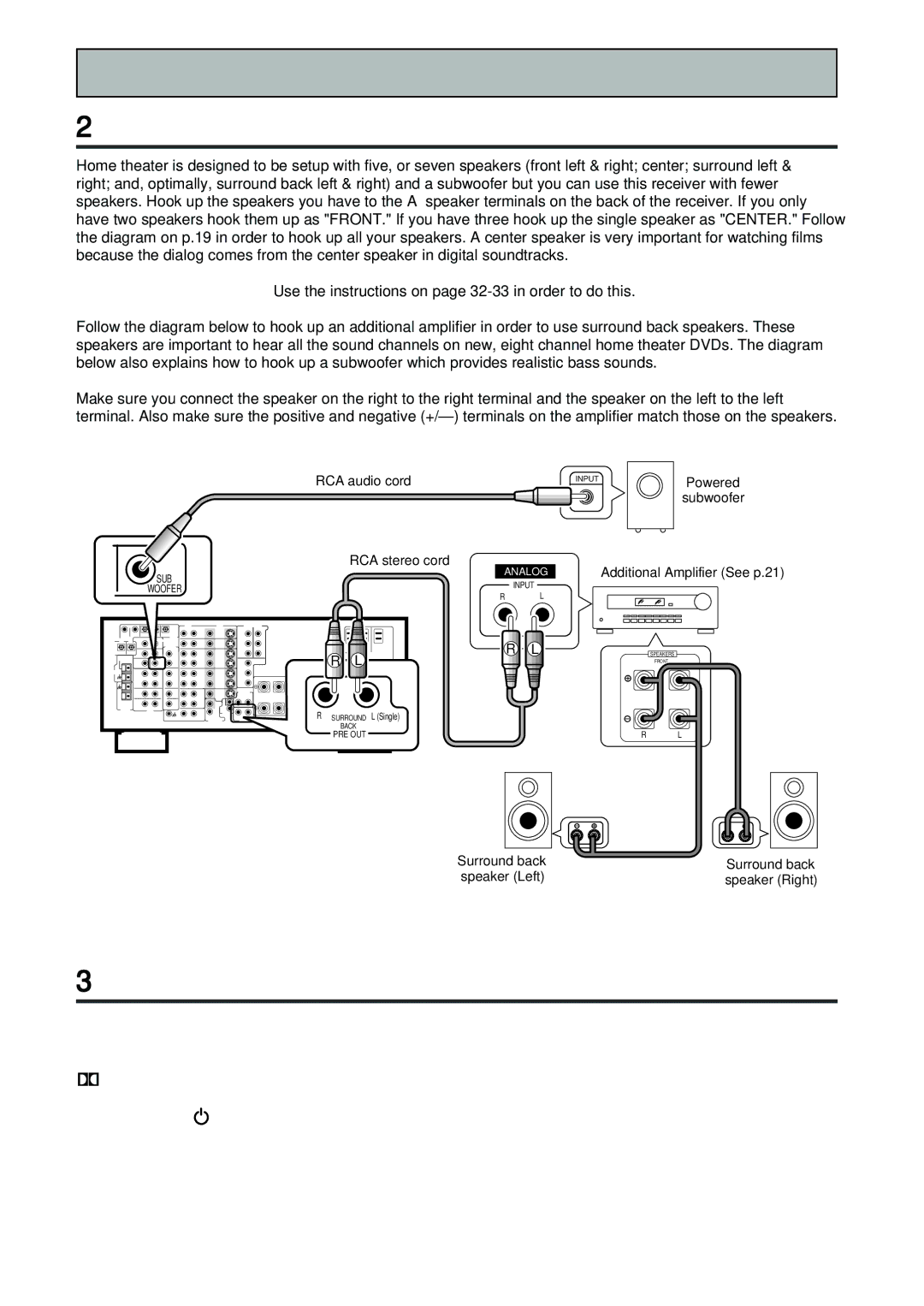 Pioneer VSX-D909S manual Speaker Connections, Setting up the Remote Control & Unit 