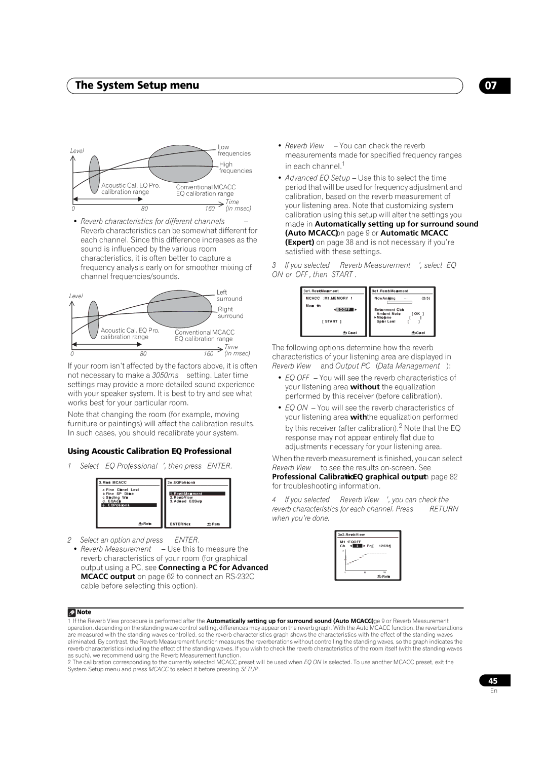 Pioneer VSX-LX51 manual Using Acoustic Calibration EQ Professional, Select ‘EQ Professional’, then press Enter 