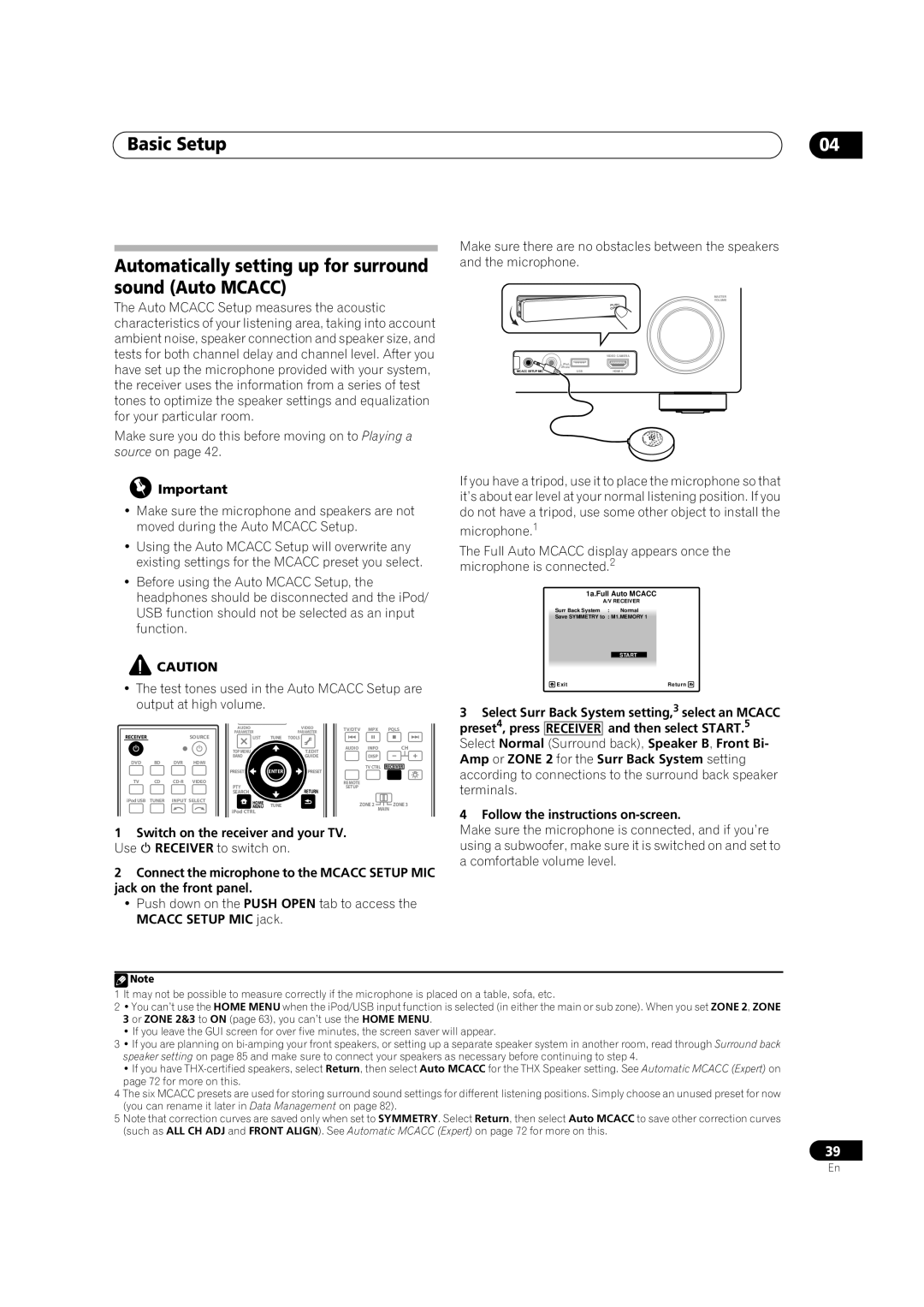 Pioneer VSX-LX52 manual 1a.Full Auto Mcacc 