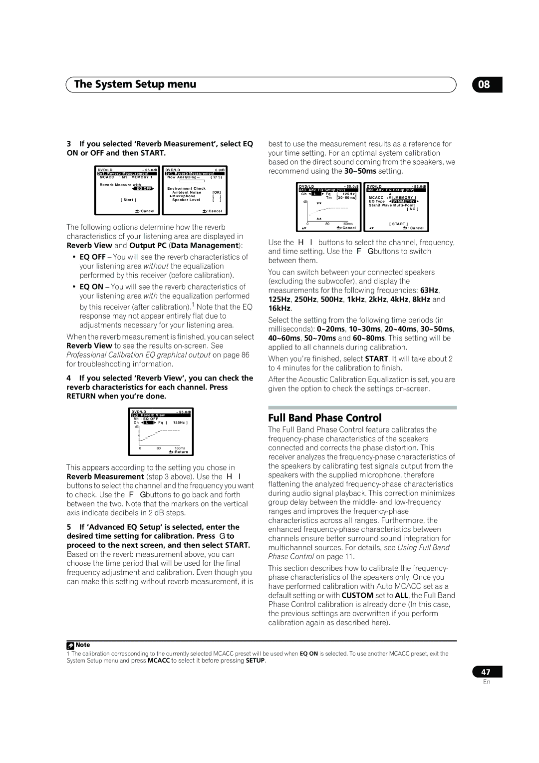 Pioneer VSX-LX60 operating instructions Full Band Phase Control 