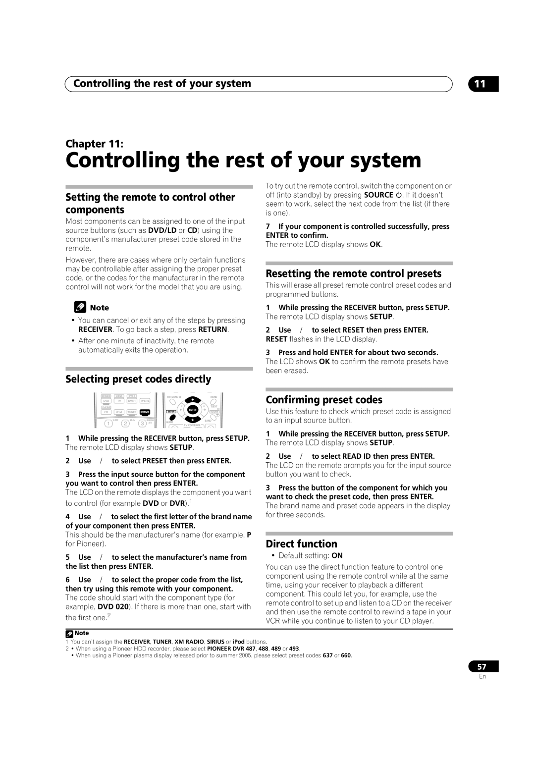 Pioneer VSX1017TXV manual Controlling the rest of your system 