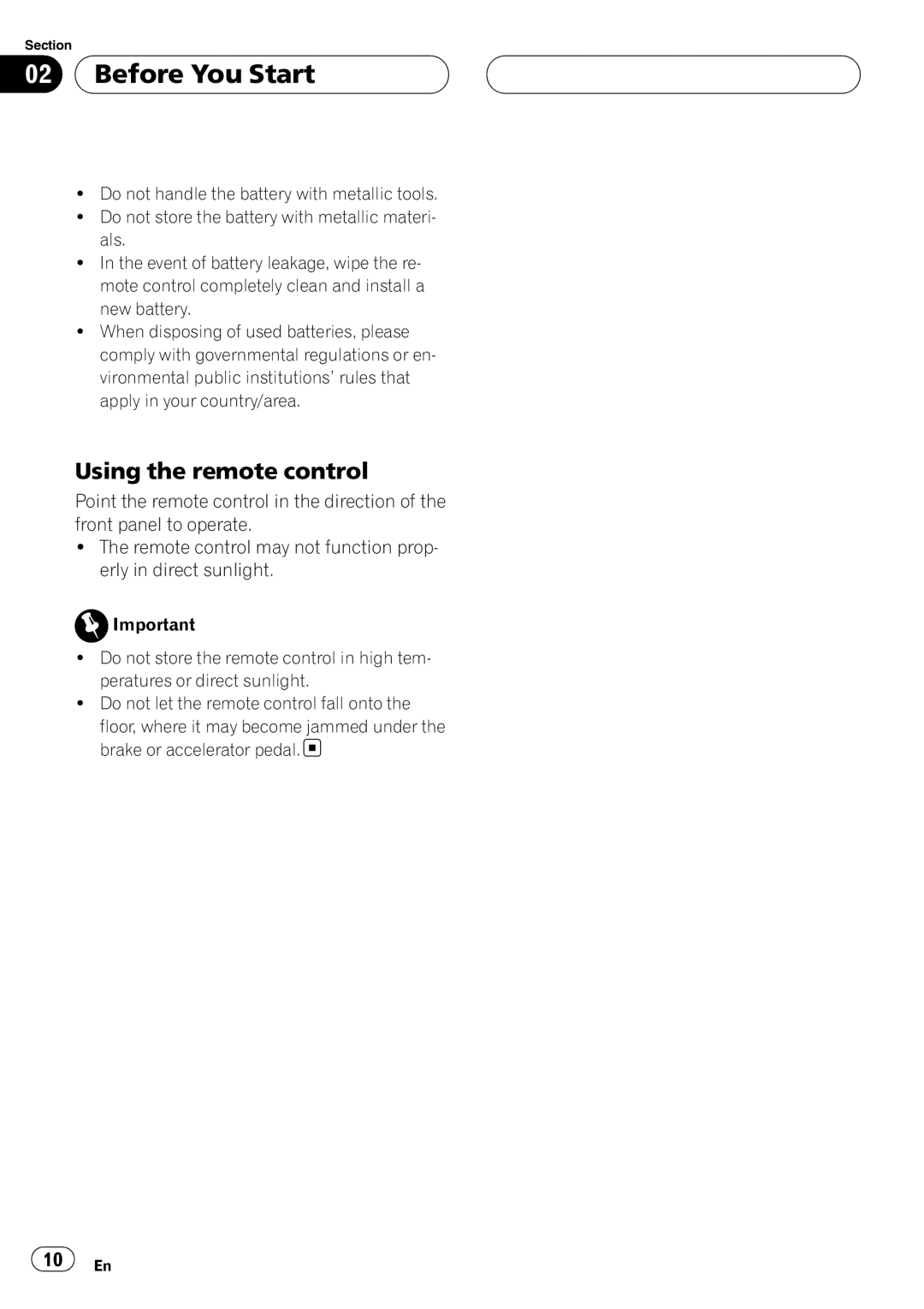 Pioneer XDV-P6 operation manual Using the remote control 