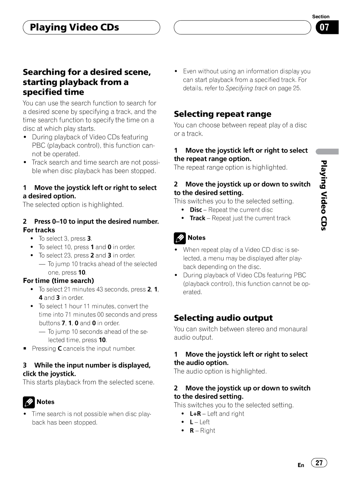 Pioneer XDV-P6 operation manual CDs 