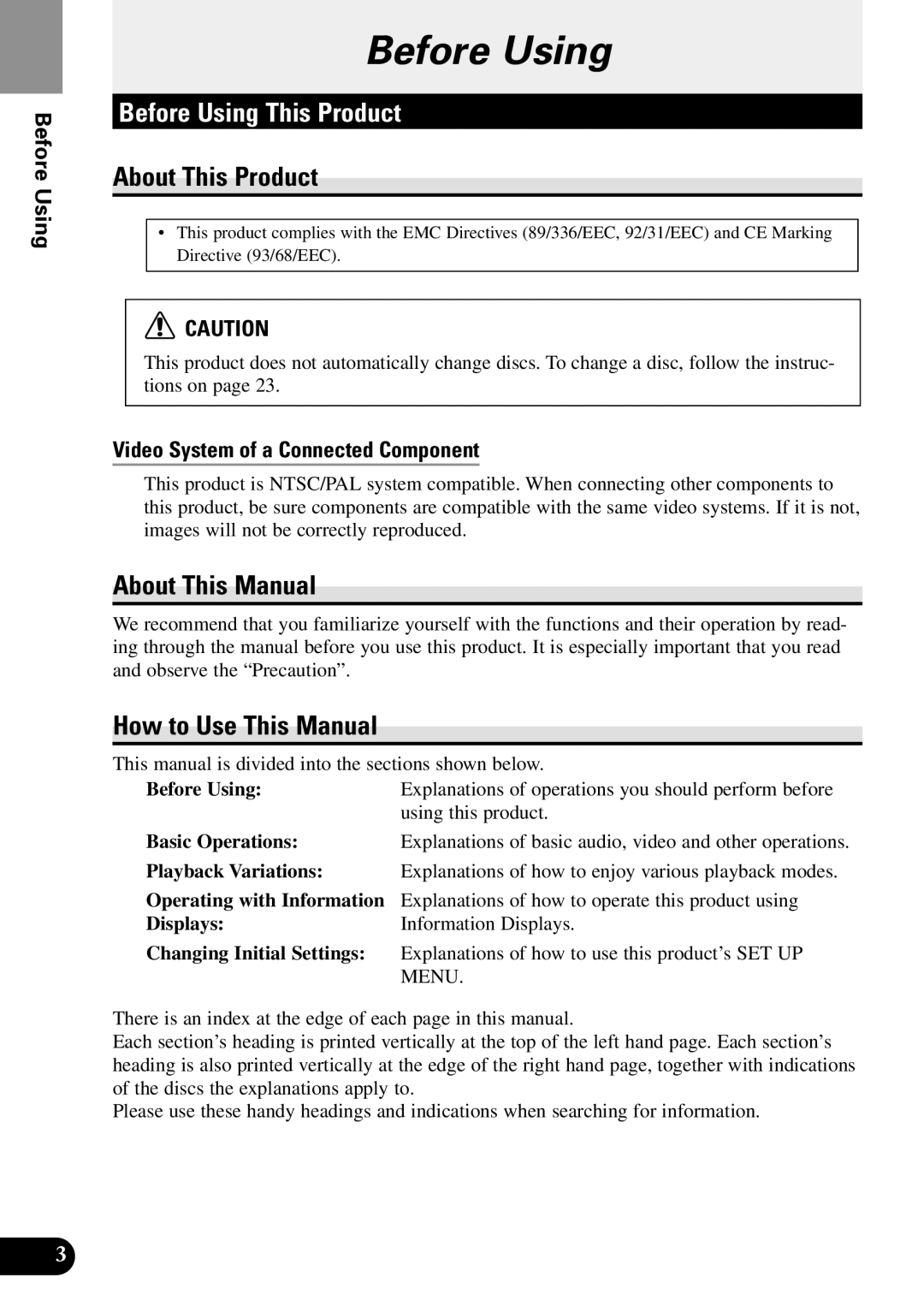 Pioneer XDV-P9II owner manual Before Using This Product, About This Product, About This Manual, How to Use This Manual 