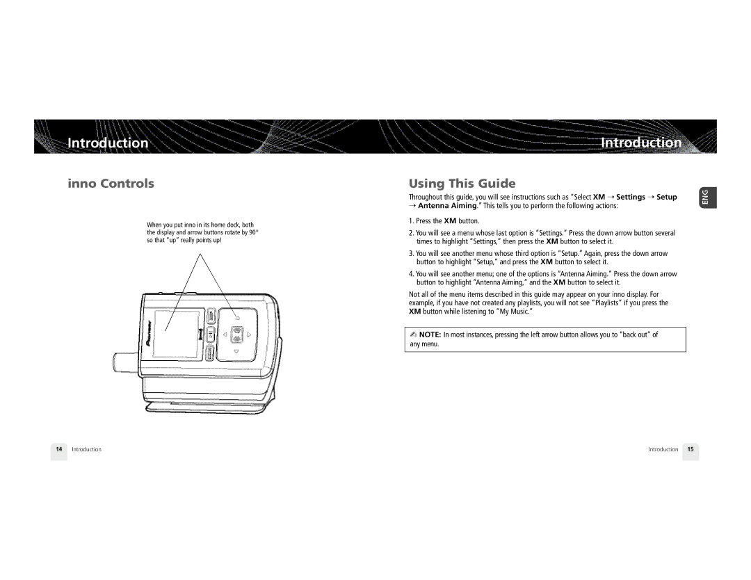 Pioneer XM2GO manual Using This Guide 