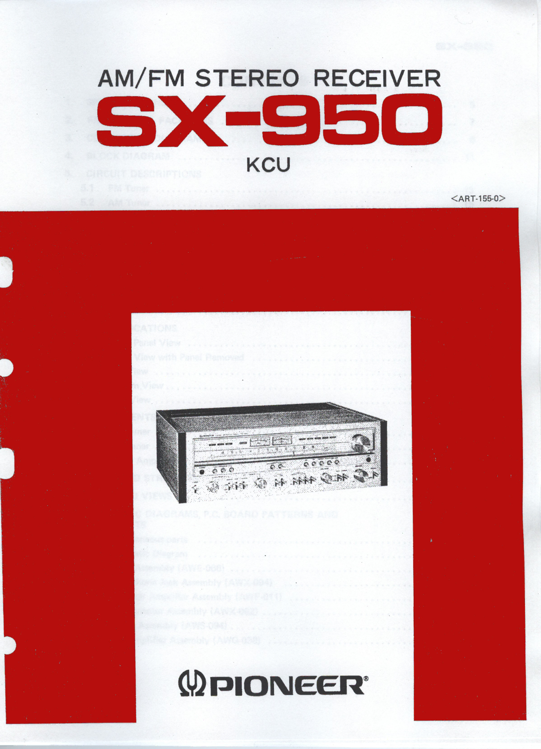 Pioneer XS-950 manual 