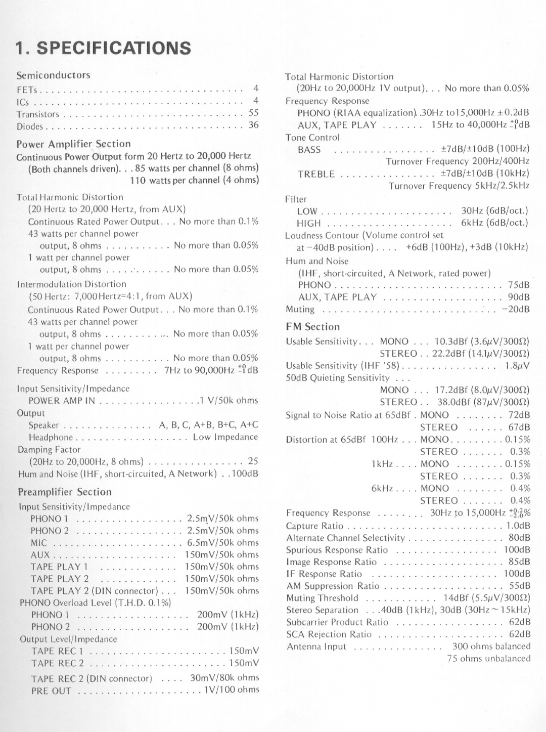 Pioneer XS-950 manual 