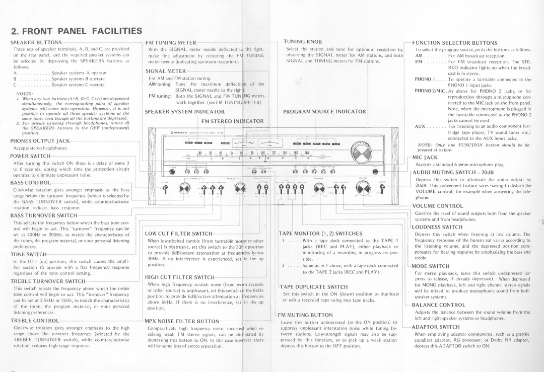 Pioneer XS-950 manual 
