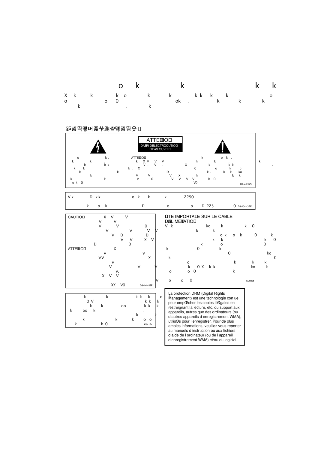 Pioneer XV-DV250 operating instructions Nous vous remercions d’avoir acheté ce produit Pioneer, Emplacement Panneau arrière 