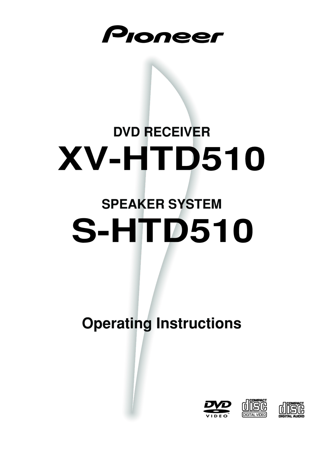 Pioneer S-HTD510 operating instructions XV-HTD510 