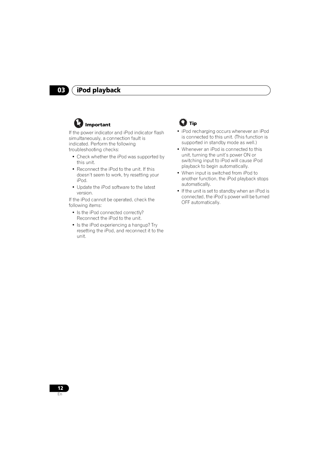 Pioneer XW-NAS3 operating instructions Tip 