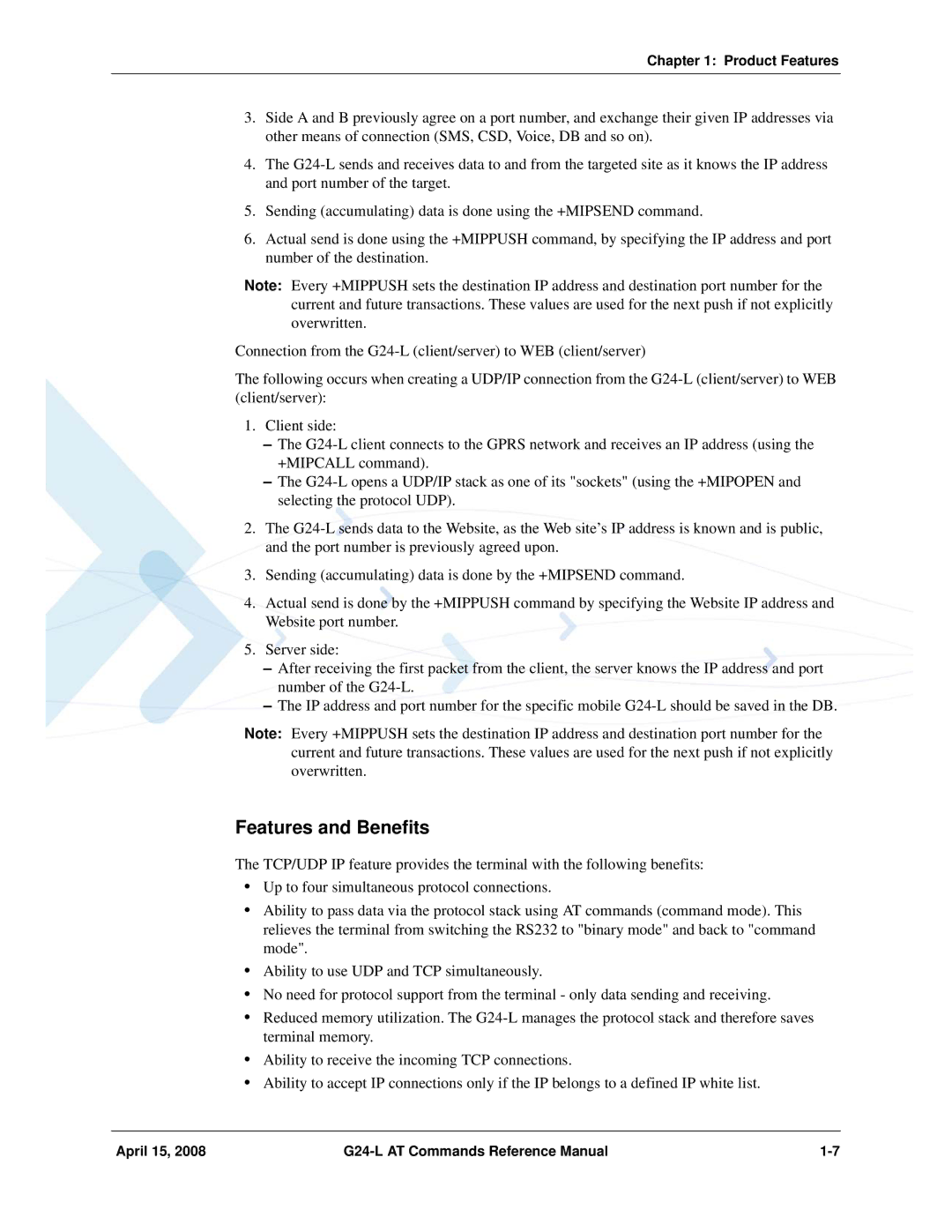 PIONEERPOS G24-LC manual Features and Benefits 