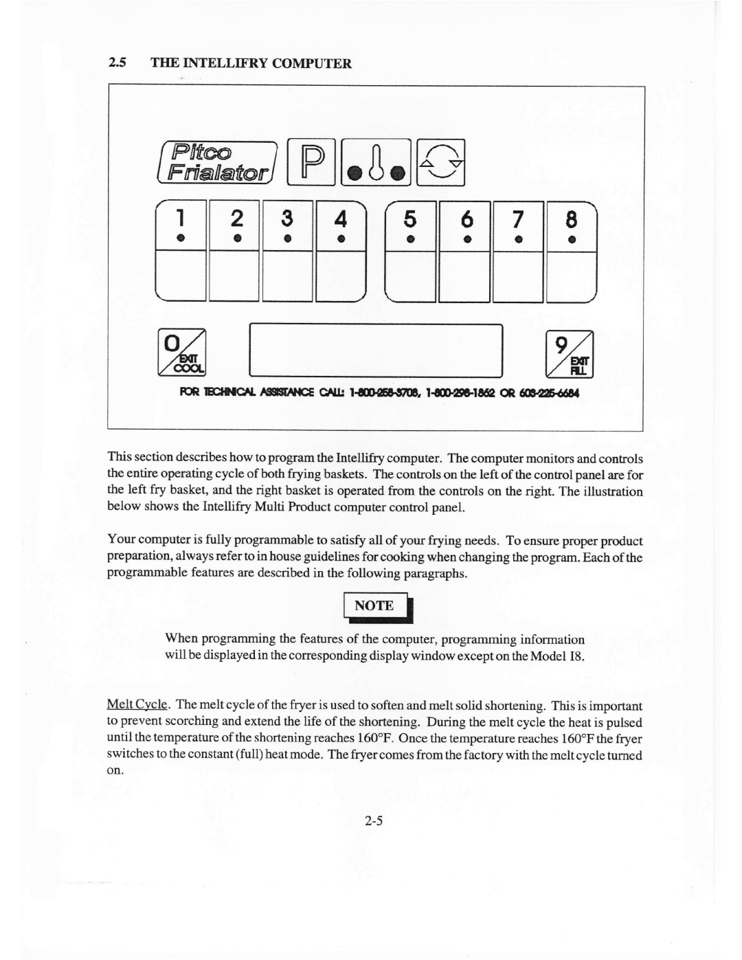 Pitco Frialator E14X, E7B manual 