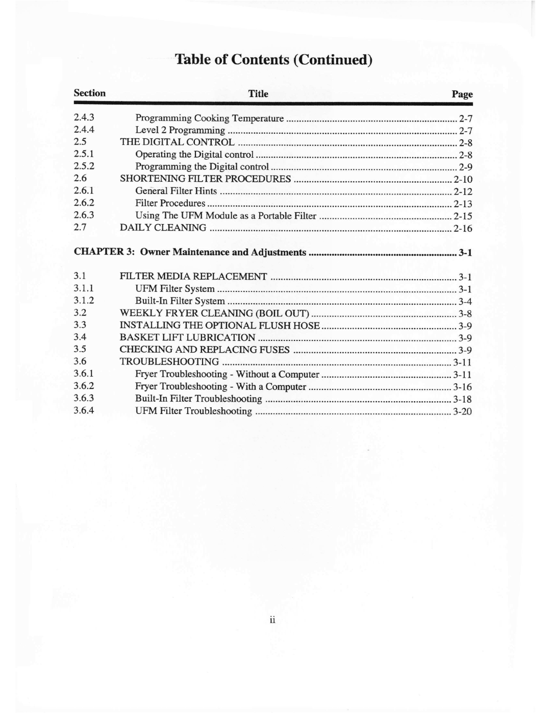 Pitco Frialator E14X, E7B manual 