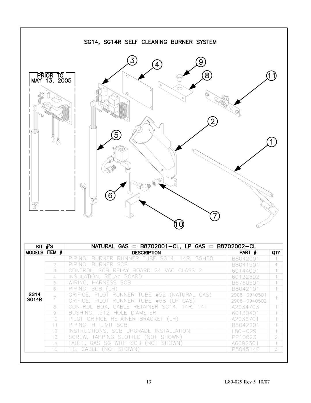 Pitco Frialator installation instructions L80-029 Rev 5 10/07 