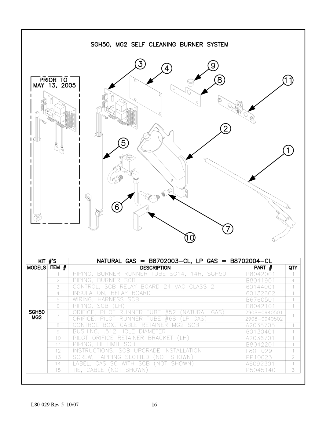 Pitco Frialator installation instructions L80-029 Rev 5 10/07 