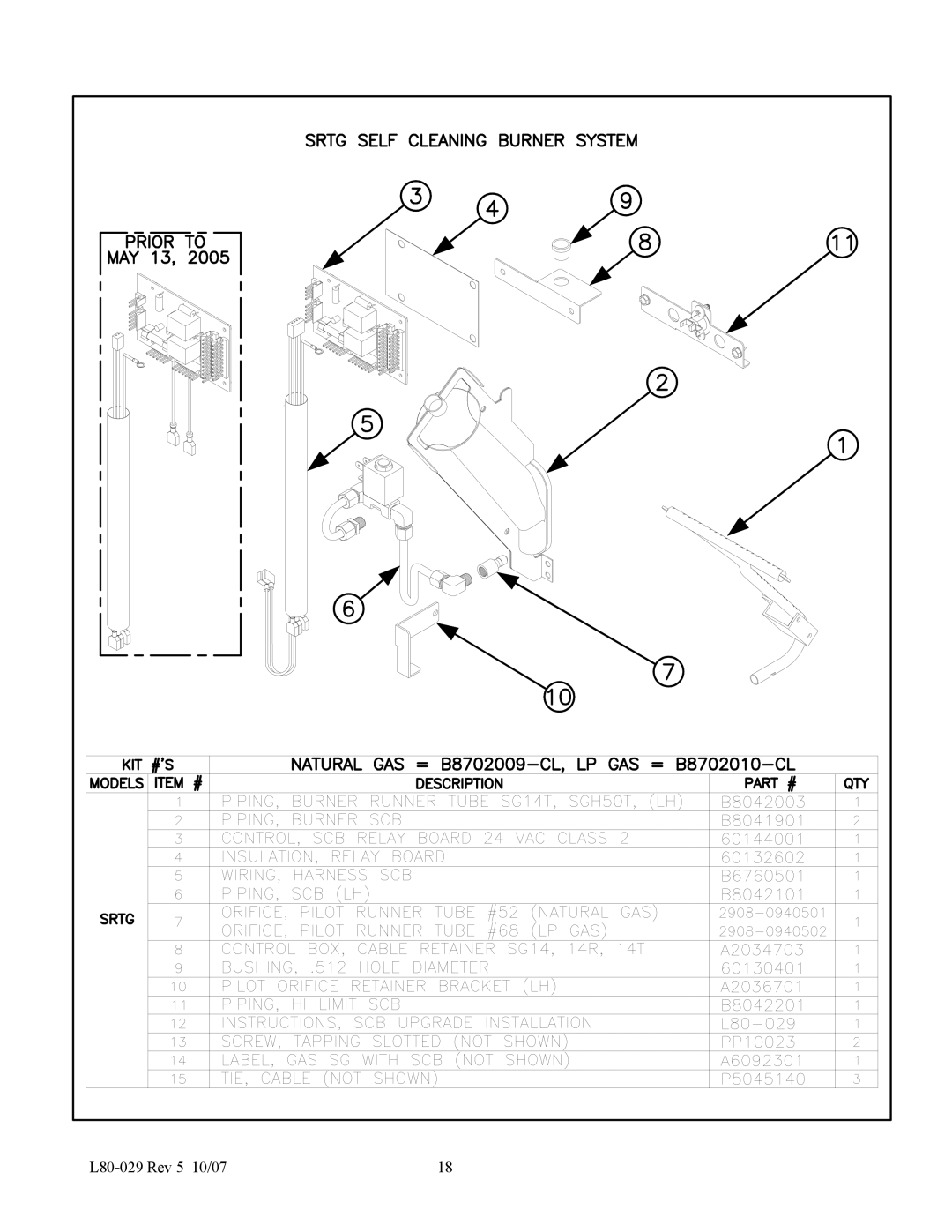 Pitco Frialator installation instructions L80-029 Rev 5 10/07 