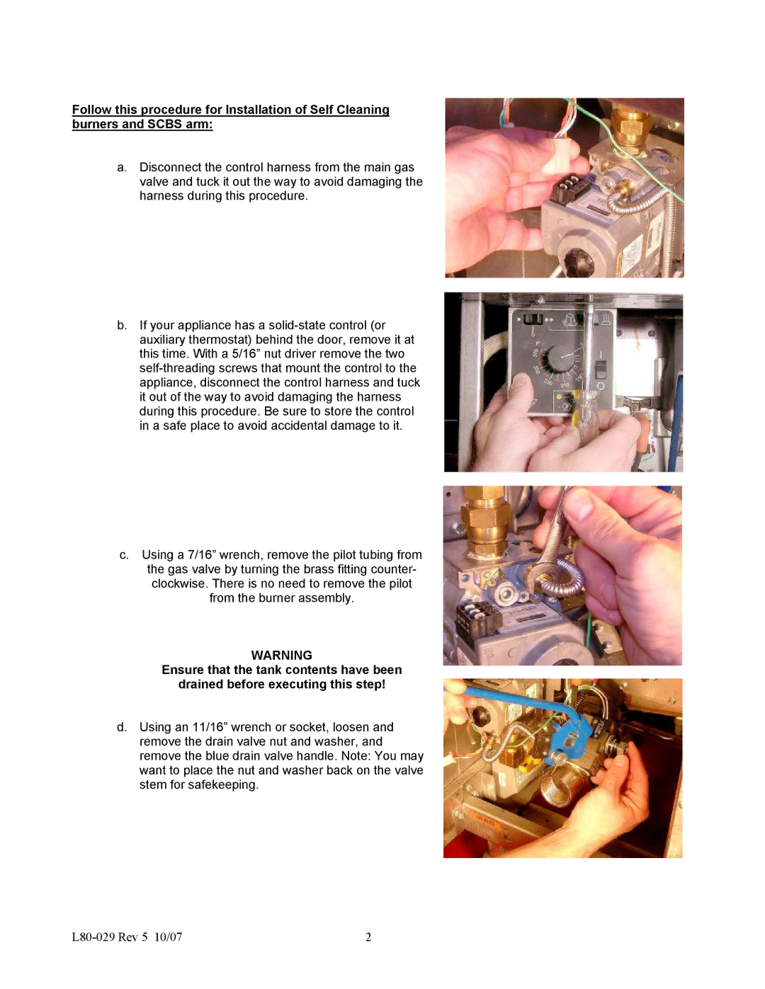 Pitco Frialator L80-029 installation instructions 