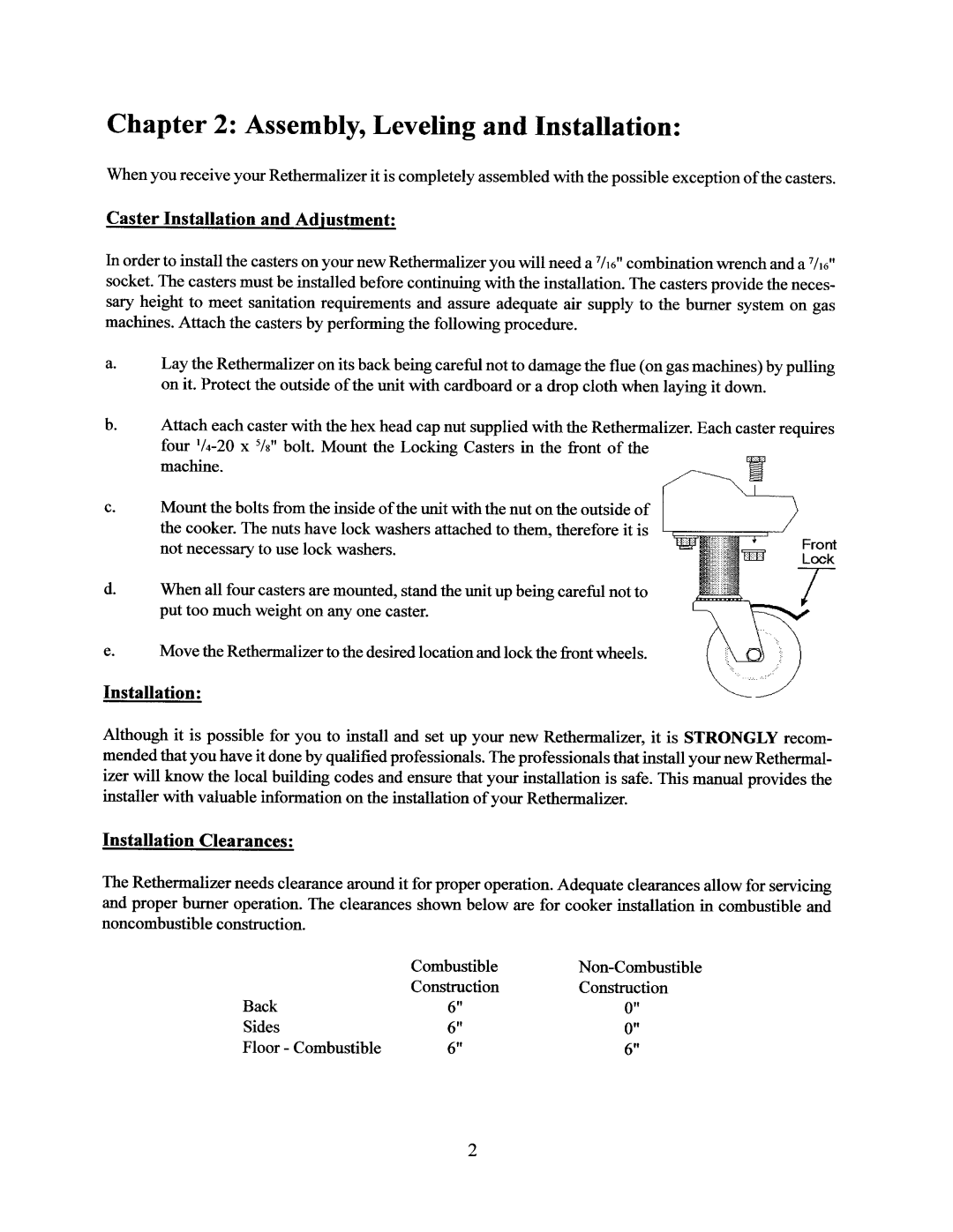 Pitco Frialator RTG14, RTG18, RTE14 manual 