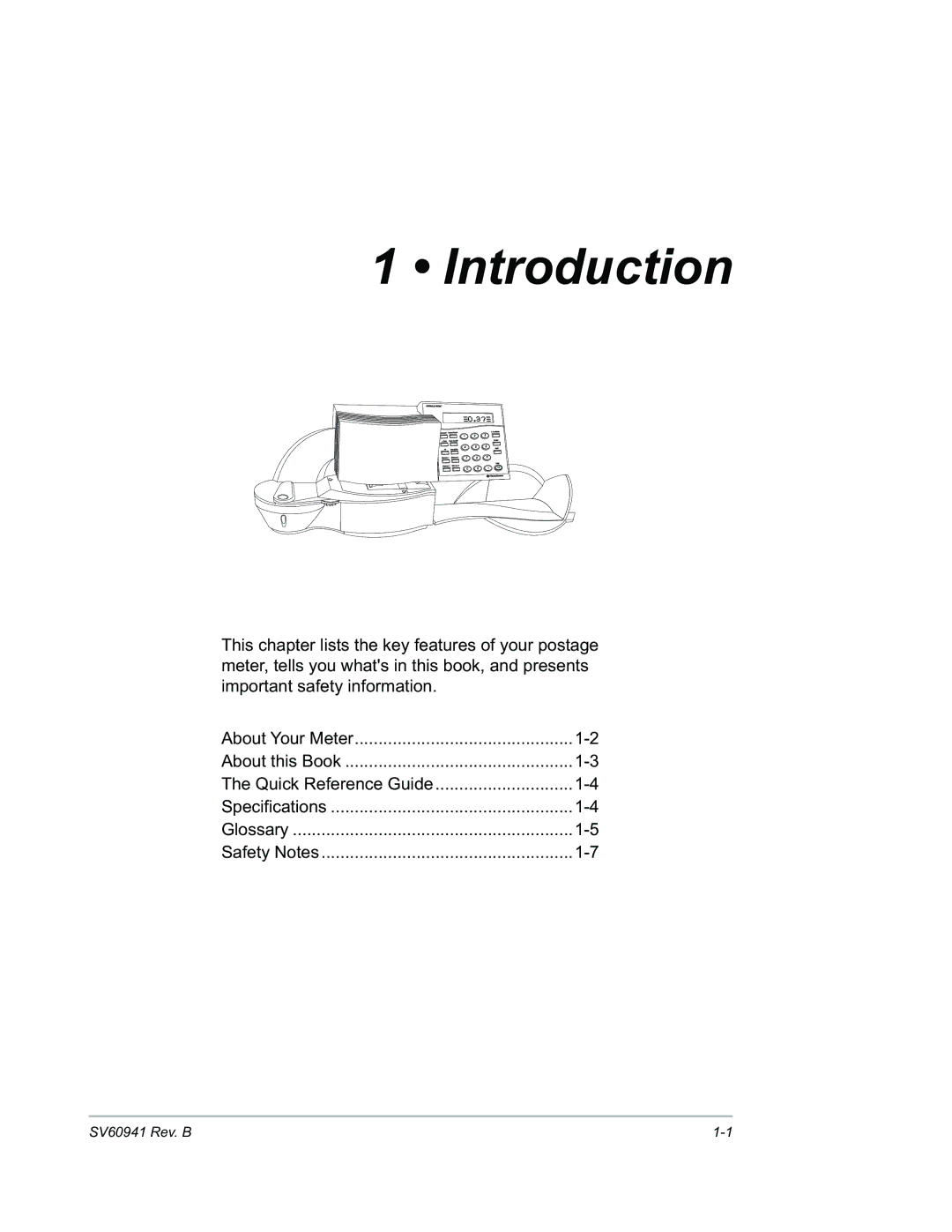 Pitney Bowes B702 manual Introduction 