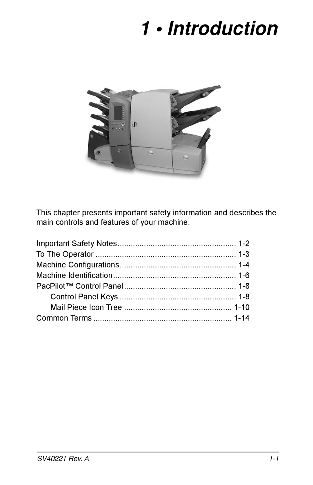 Pitney Bowes D1600, D1500 manual Introduction 