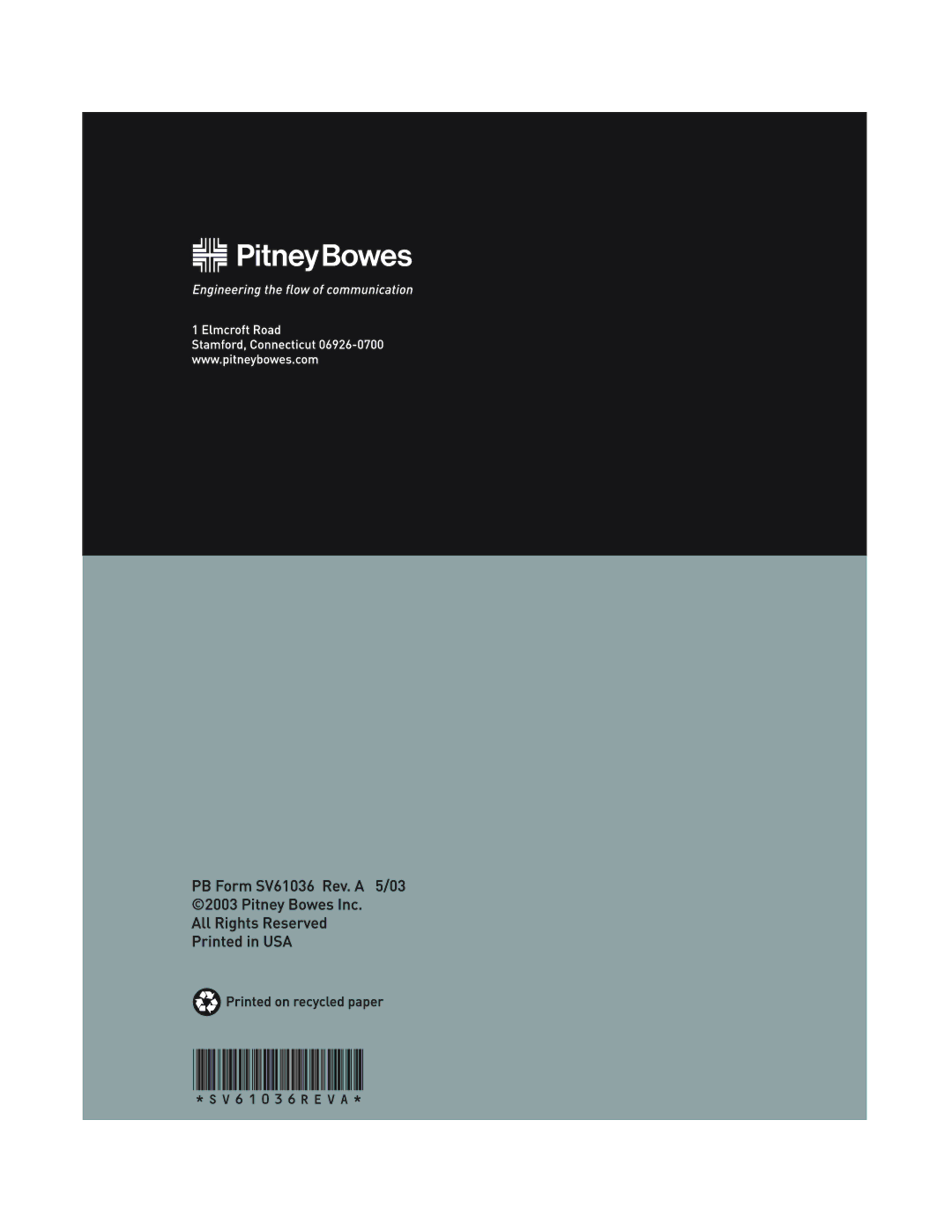 Pitney Bowes DA300 manual 