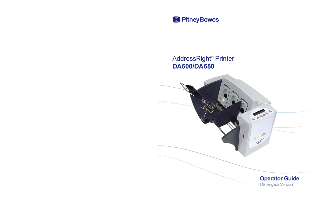 Pitney Bowes manual DA500/DA550 