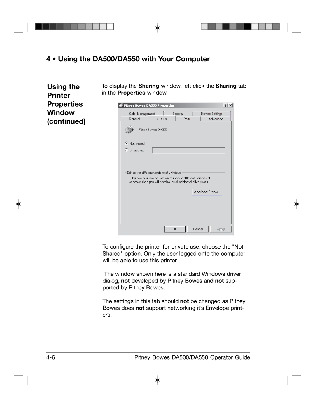 Pitney Bowes manual Using the DA500/DA550 with Your Computer 