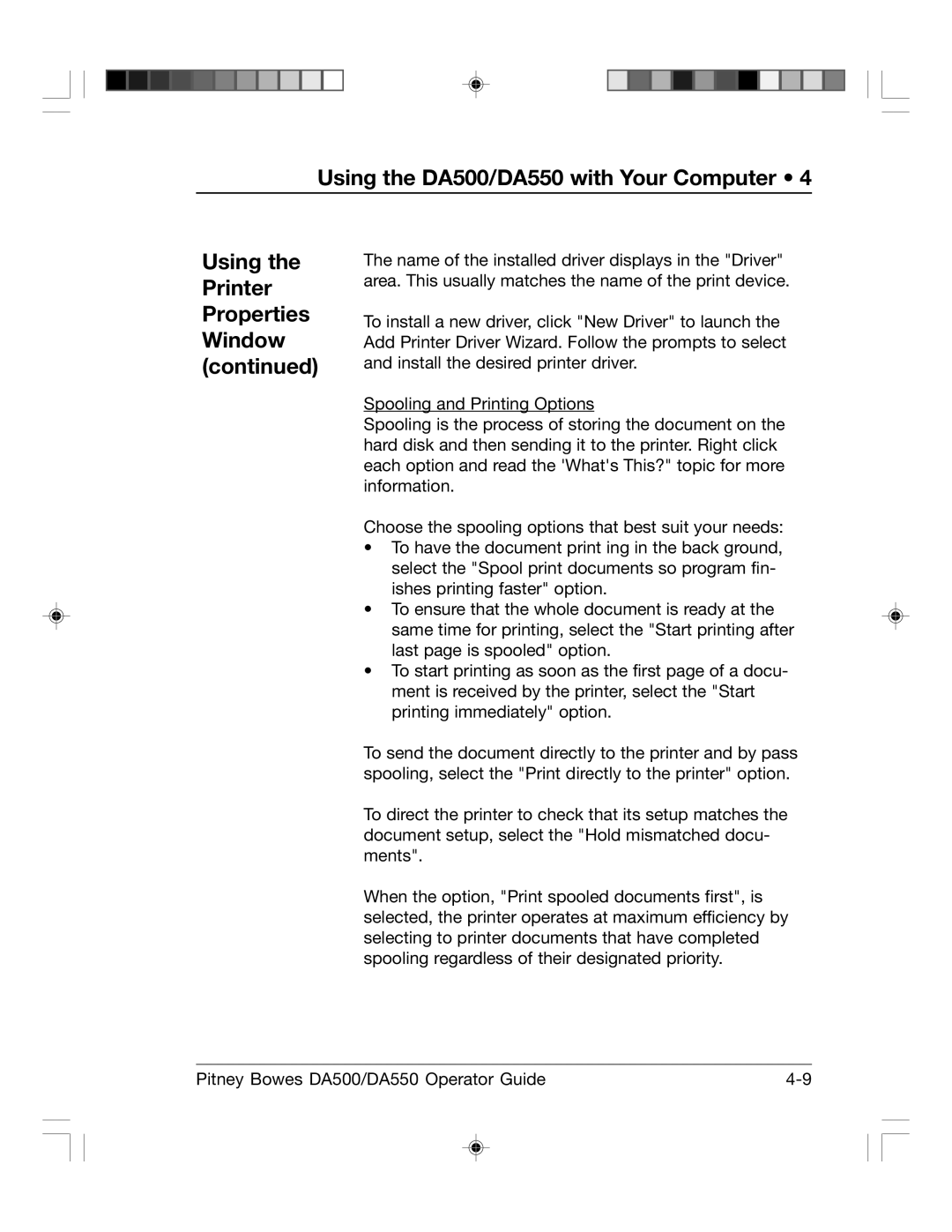 Pitney Bowes manual Using the DA500/DA550 with Your Computer 