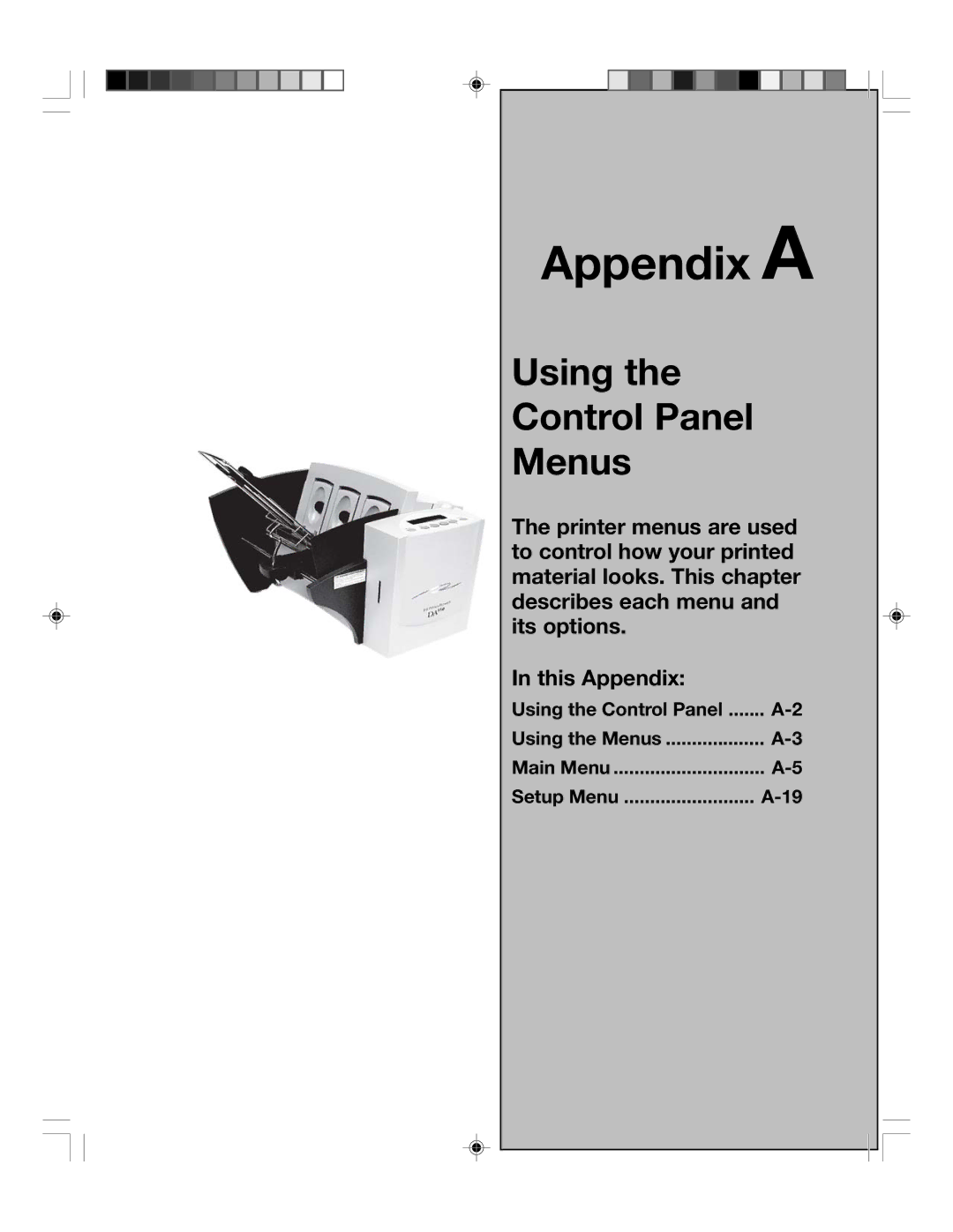 Pitney Bowes DA550, DA500 manual Appendix a, Using the Control Panel 