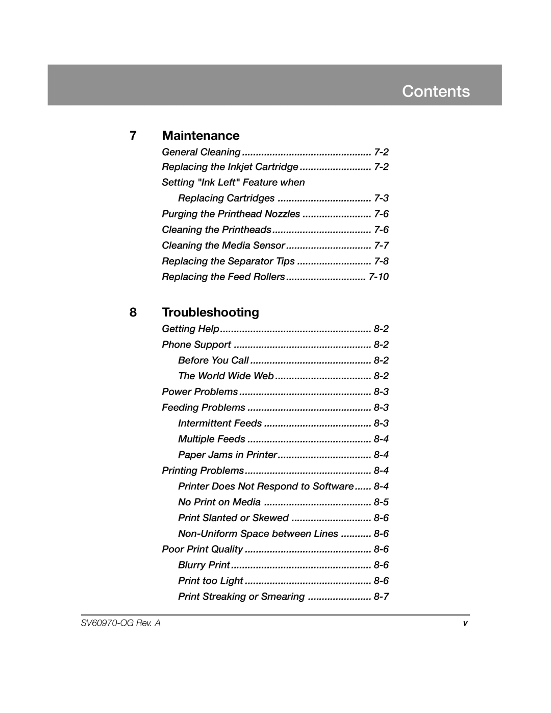 Pitney Bowes DA900 manual Maintenance 