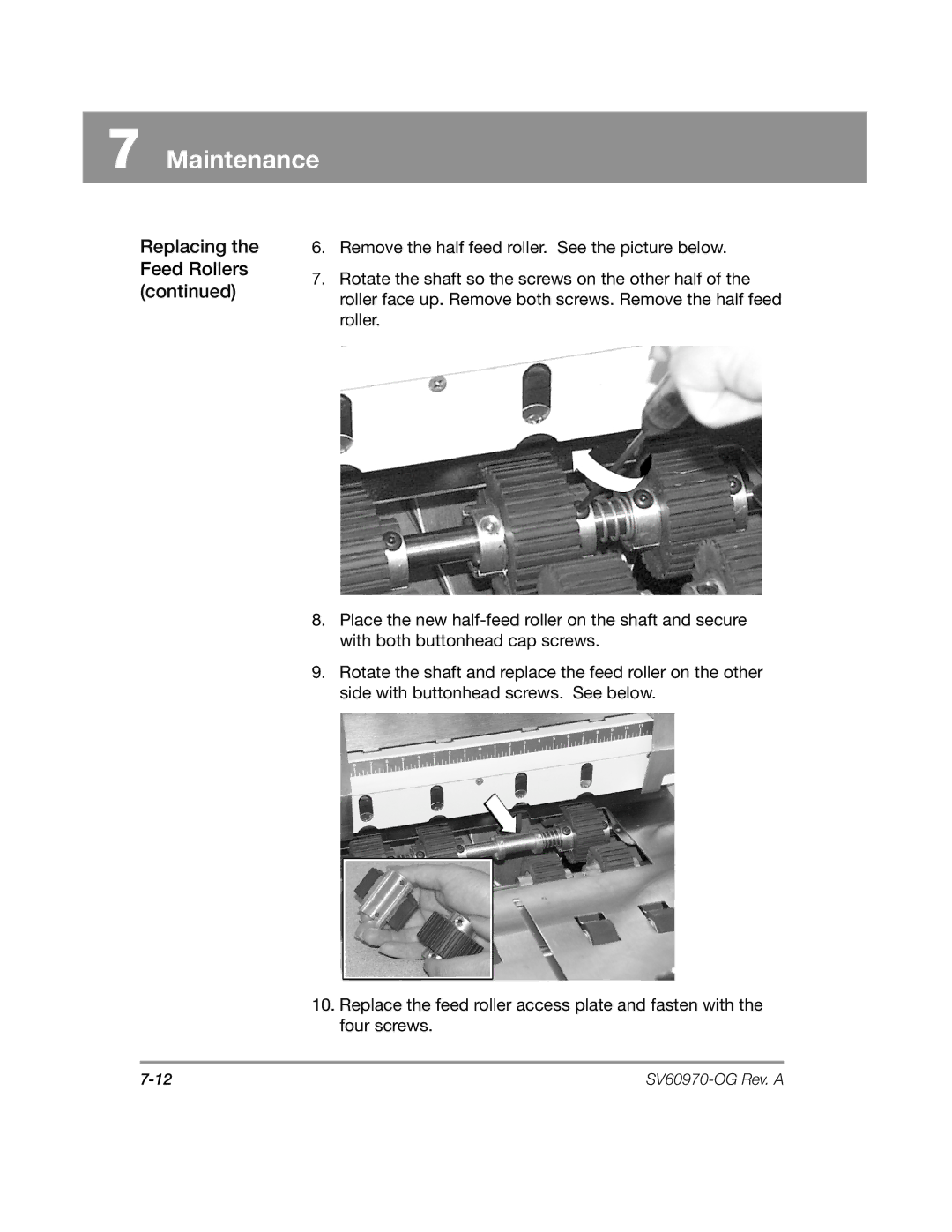 Pitney Bowes DA900 manual Maintenance 