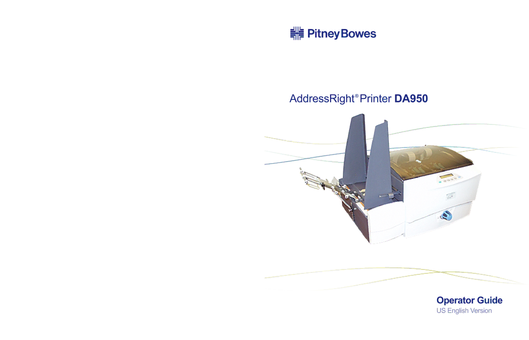 Pitney Bowes DA950 manual 