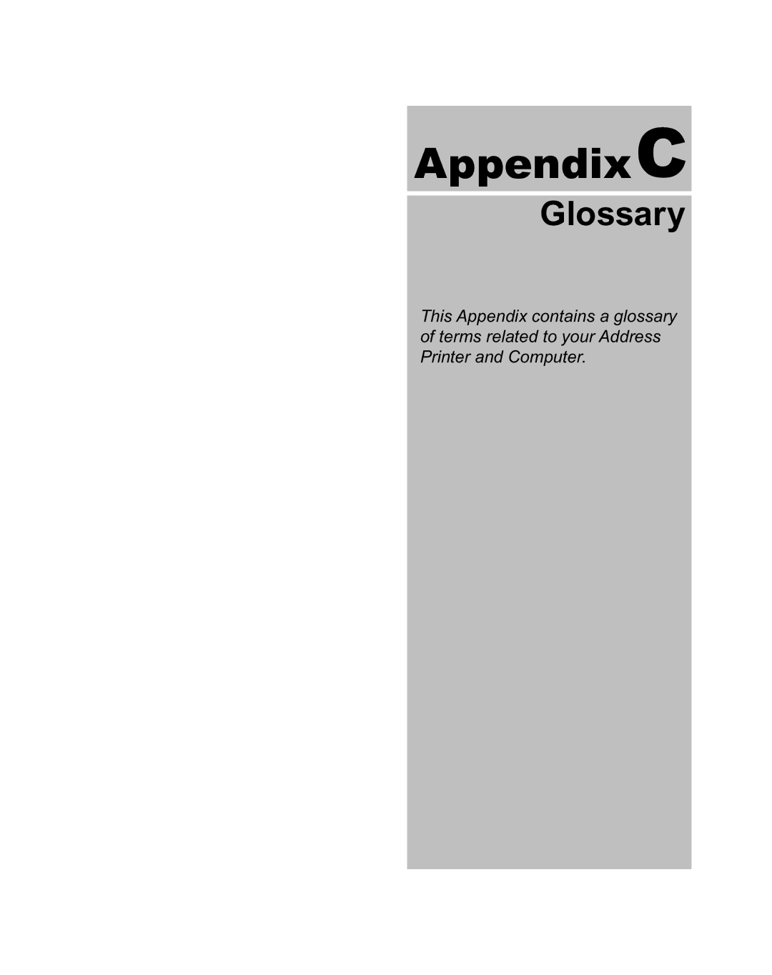 Pitney Bowes DA950 manual AppendixC 