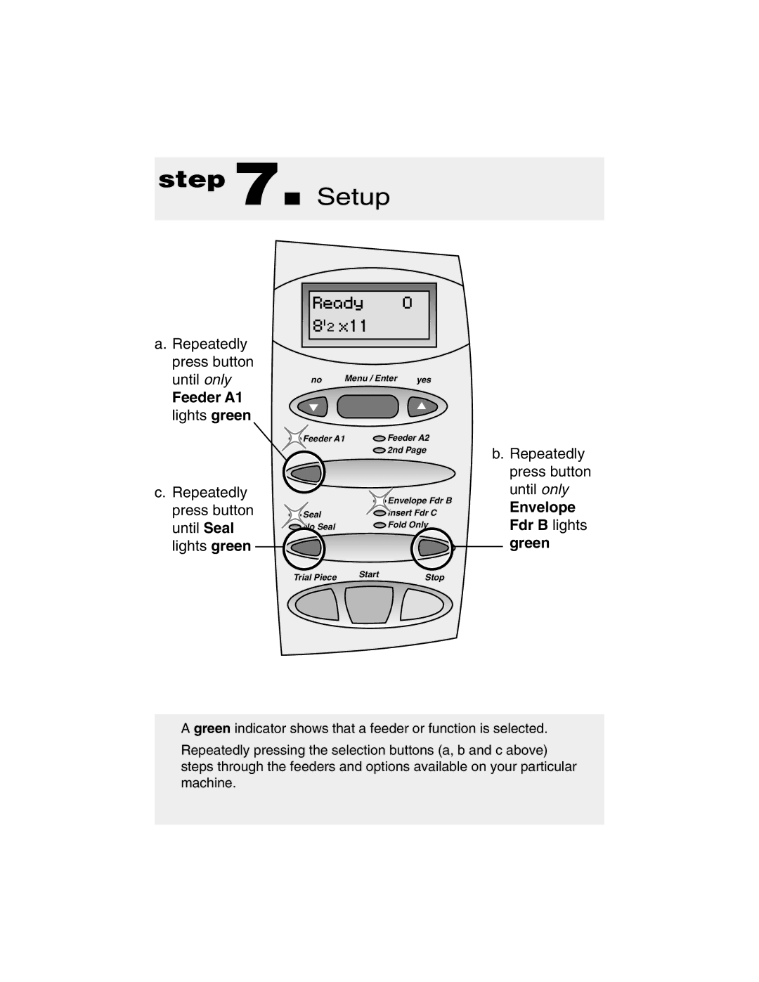 Pitney Bowes DI200 manual Setup 