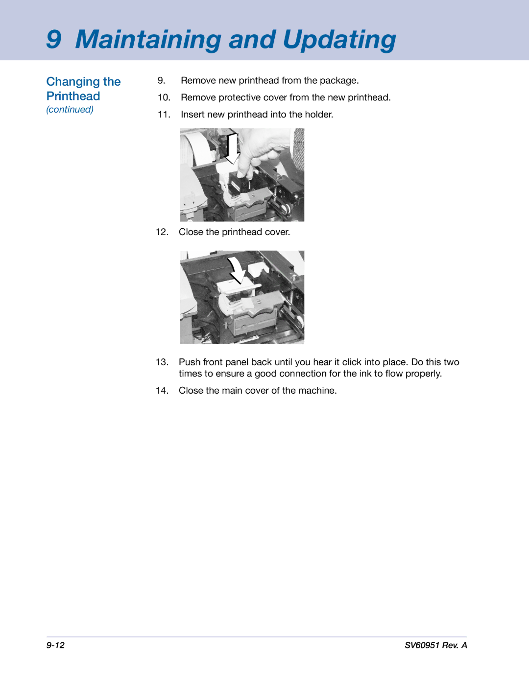 Pitney Bowes DM1000 manual Maintaining and Updating 