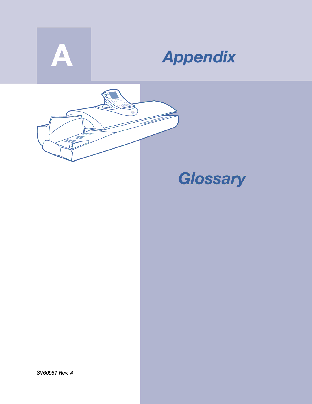 Pitney Bowes DM1000 manual Appendix Glossary 