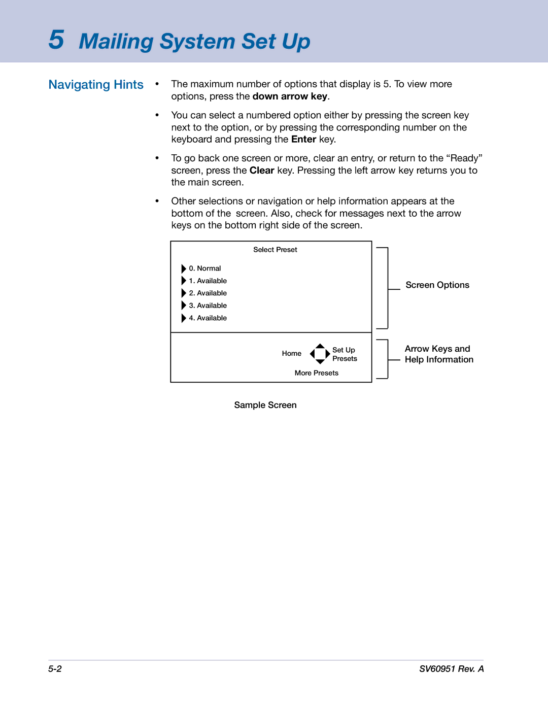 Pitney Bowes DM1000 manual Mailing System Set Up 