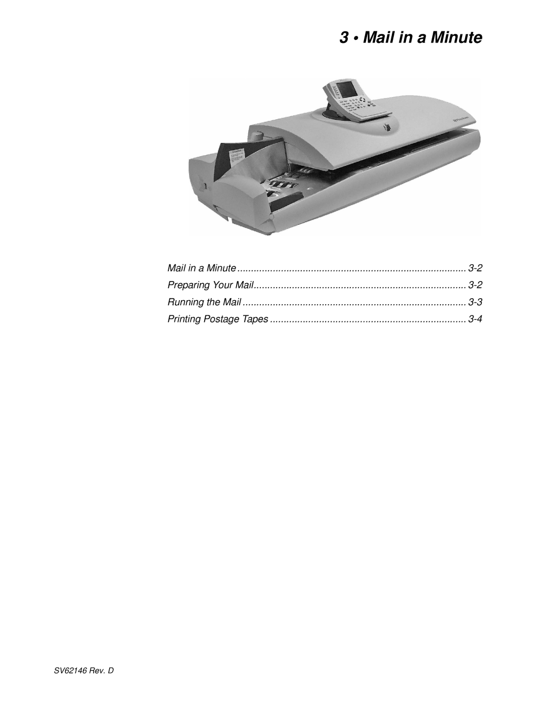 Pitney Bowes DM1100 manual Mail in a Minute 