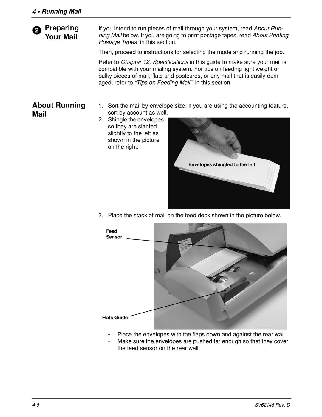 Pitney Bowes DM1100 manual About Running Mail, Preparing Your Mail 