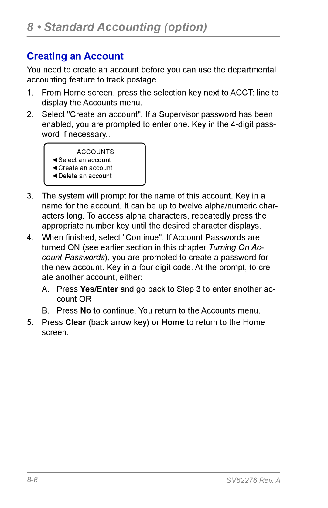 Pitney Bowes DM125 manual Creating an Account 