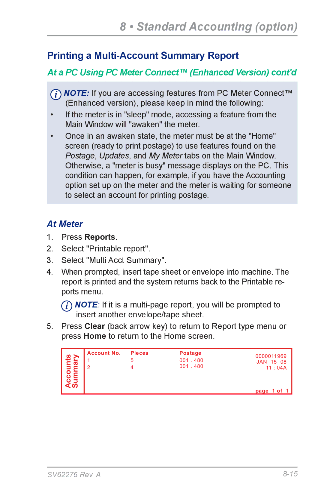 Pitney Bowes DM125 manual At a PC Using PC Meter Connect Enhanced Version contd 