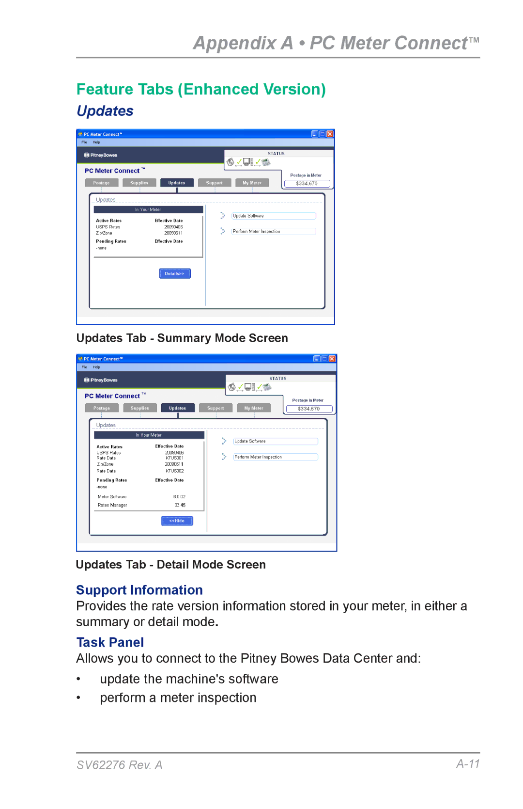 Pitney Bowes DM125 manual Updates 