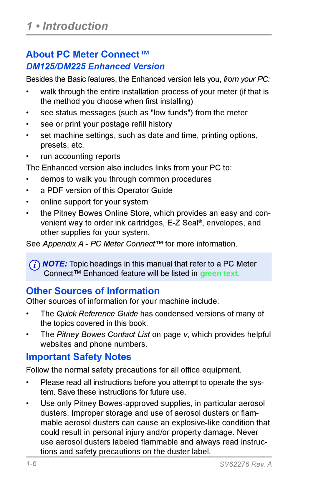 Pitney Bowes DM125 manual Other Sources of Information 