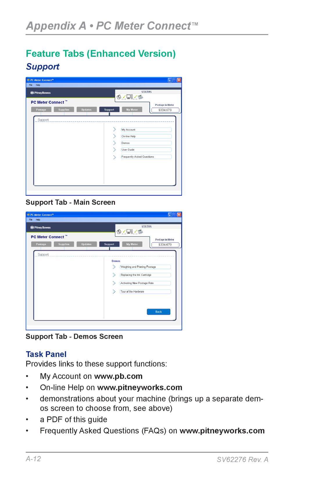 Pitney Bowes DM125 manual Support 