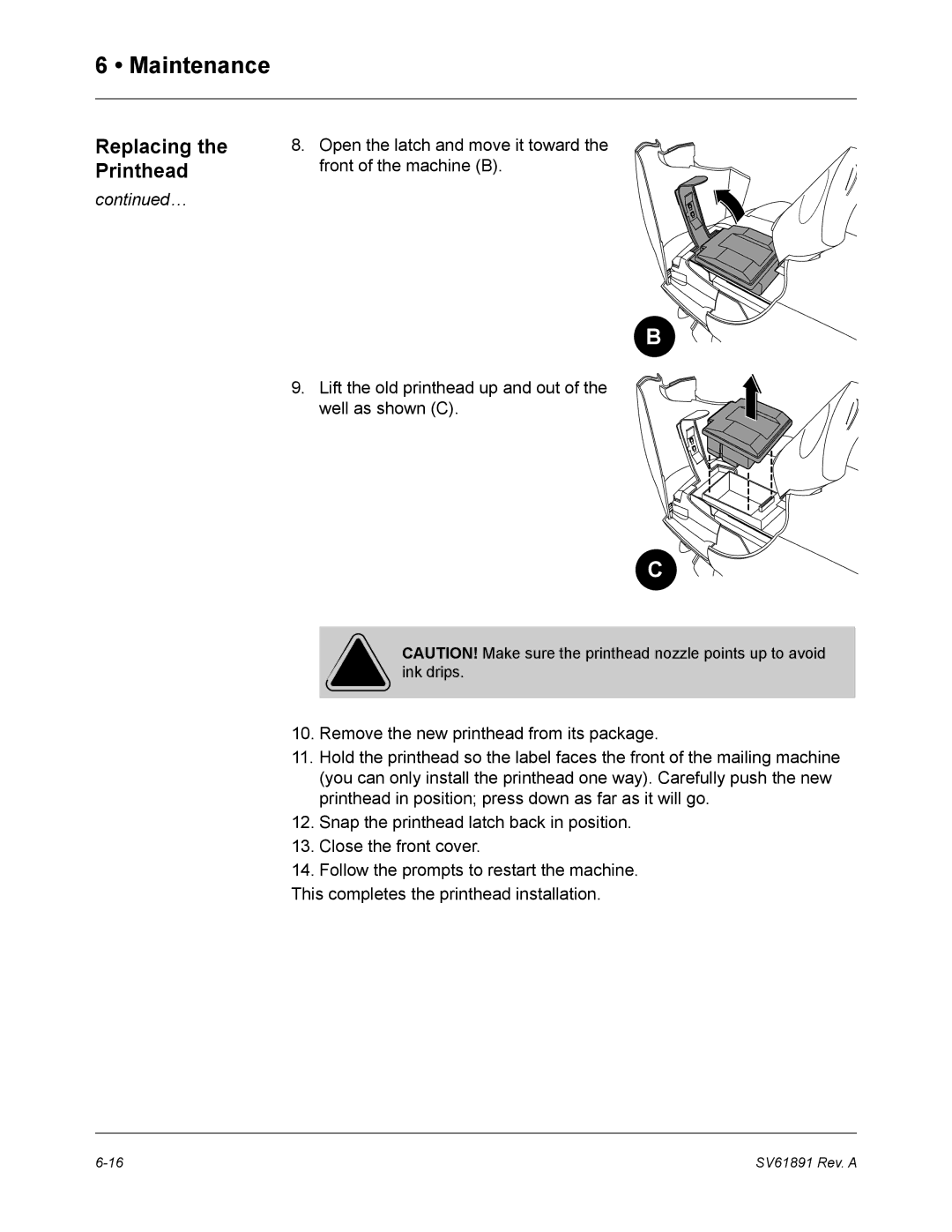 Pitney Bowes DM350L, DM330L, DM230L manual Maintenance 