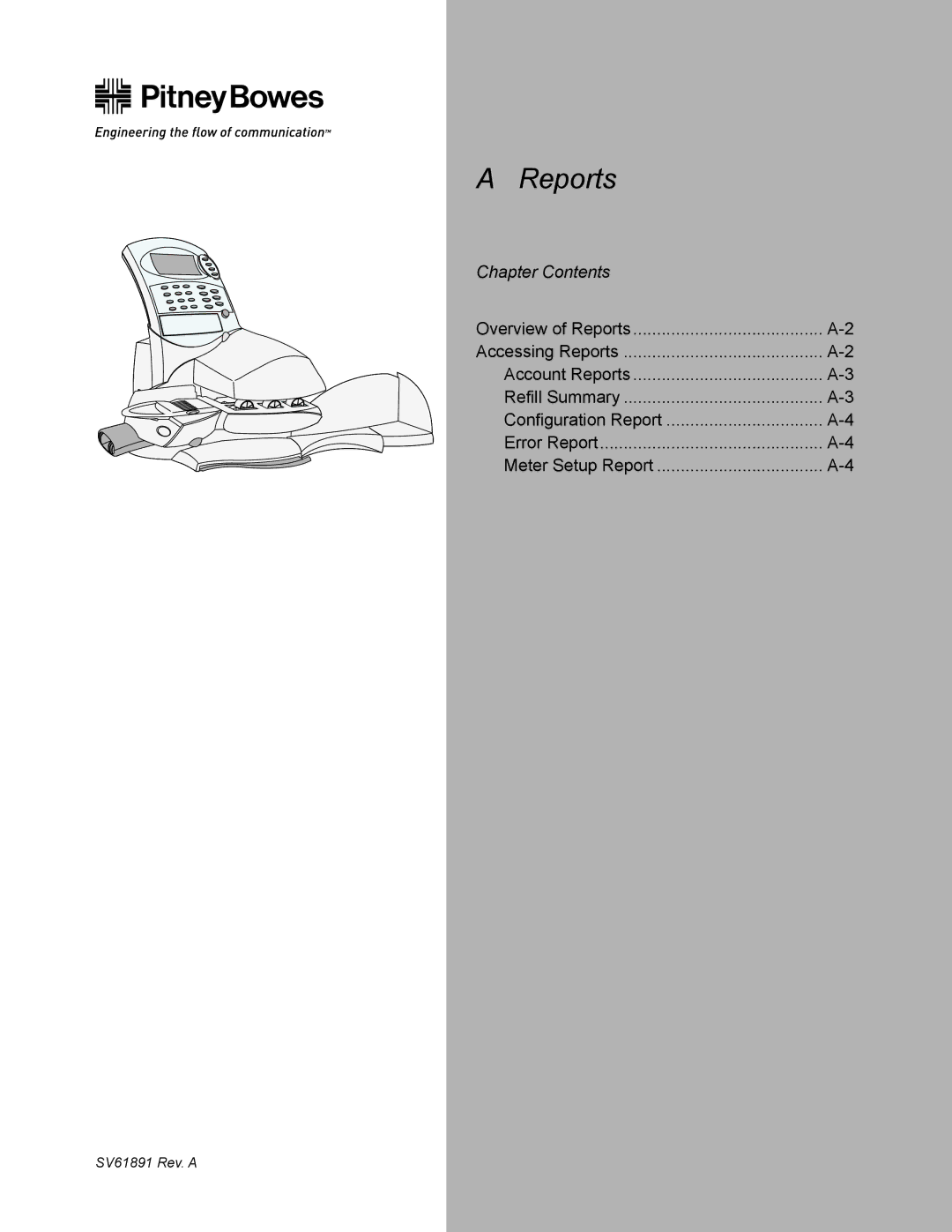 Pitney Bowes DM350L, DM330L, DM230L manual Reports 